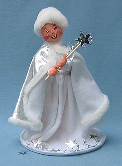 Annalee 10" New Years Snow Queen with Wand - Mint / Near Mint - 700892