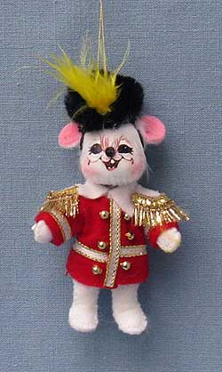 Annalee 3" Marching Band Toy Soldier Christmas Mouse Ornament - Mint - 700909