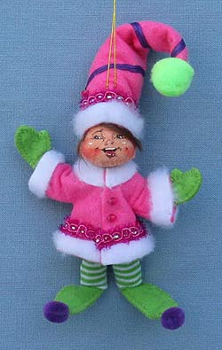 Annalee 4" Winter Whimsy Elf Ornament - Mint - 701011