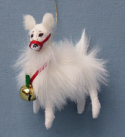 Annalee 4" Christmas Llama Ornament - Mint / Near Mint - 701309