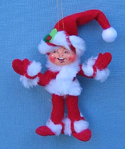 Annalee 4" Peppermint Twist Elf Ornament - Mint - 701408