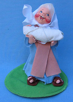 Annalee 7" Nativity Mary with Baby Jesus - Mint / Near Mint - 707195