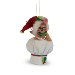 Annalee 3" Chef Hat Mouse Ornament 2018 - Mint - 710018