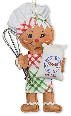 Annalee 5" Gingerbread Chef Ornament 2024 - Mint - 710524