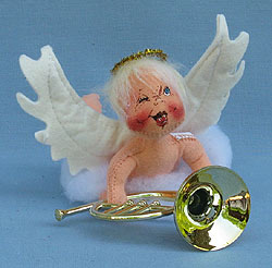 Annalee 7" Angel with French Horn - Winking - Mint - 711082fhw