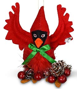 Annalee 4" Cardinal Ornament 2021 - Mint - 711121 