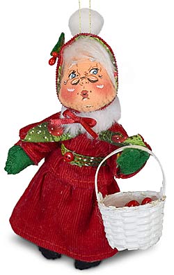 Annalee 5" Yuletide Mrs Santa Ornament 2024 - Mint - 711124