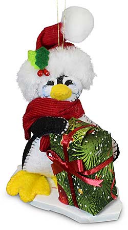 Annalee 3" Yuletide Gift Penquin Ornament 2024 - Mint - 711324