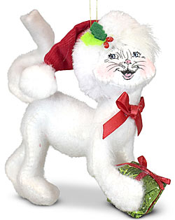 Annalee 4" Yuletide Kitty Ornament 2024 - Mint - 711424