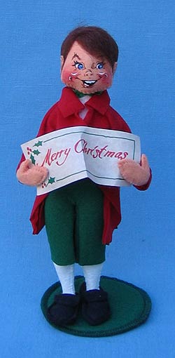 Annalee 10" Caroler Man - Mint - 726499