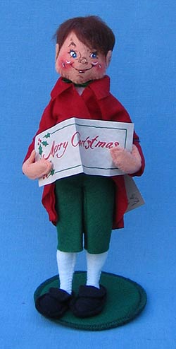 Annalee 10" Caroler Man - Mint - 726499ox