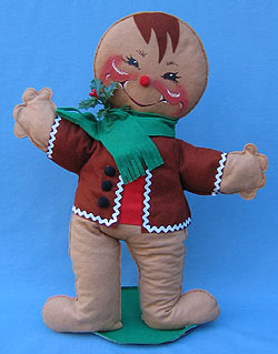 Annalee 18" Gingerbread Boy with Brown Jacket - Mint - 730083ox