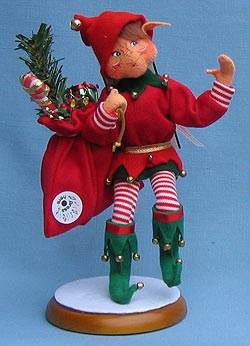 Annalee 10" Jingle Bells Elf - Mint - 734902ox