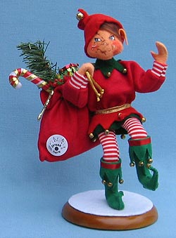 Annalee 10" Jingle Bells Elf - Mint - 734902sm