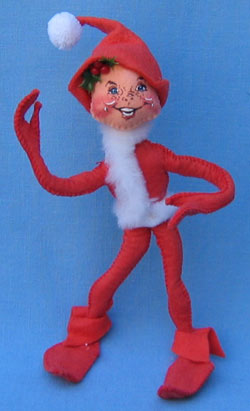 Annalee 10" Red Christmas Elf - Near Mint / Excellent - 735787