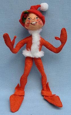 Annalee 10" Red Christmas Elf - Near Mint - 735787th