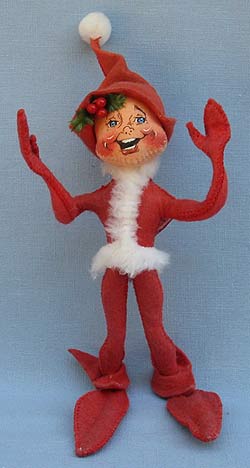 Annalee 10" Red Christmas Elf - Near Mint - 735793