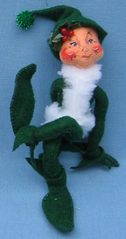 Annalee 9" Green Christmas Elf - Mint - 735804ox