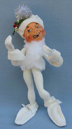 Annalee 10" White Christmas Elf - Near Mint - 735902grita