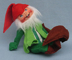 Annalee 7" Christmas Gnome with Striped Vest - Near Mint - 736793