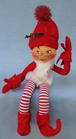 Annalee 9" Red Elf with Leggings - Near Mint - 737204sma