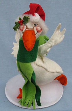 Annalee 10" Christmas Goose - Excellent - 740289a