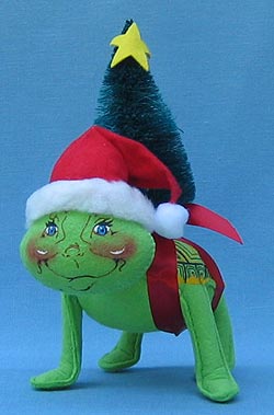 Annalee 7" Almost There Turtle with Christmas Tree - Mint - 743500