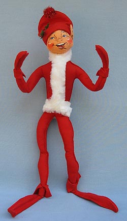 Annalee 22" Red Christmas Elf - Near Mint - 744802tong