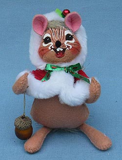 Annalee 6" Mrs. Santa Chipmunk - Mint - 750810