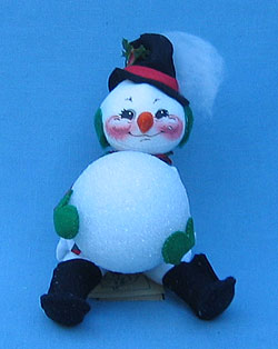 Annalee 7" Making Friends Snowman Holding Snowball - Mint - 750998