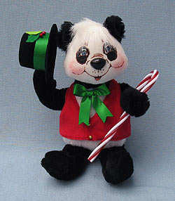 Annalee 9" Holiday Christmas Panda Bear - Mint - 751109