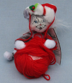 Annalee 4" Having A Ball Kitty Cat - Near Mint - 751408a