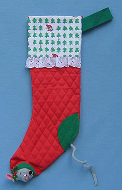 Annalee 22" Christmas Stocking - Mint - 755087