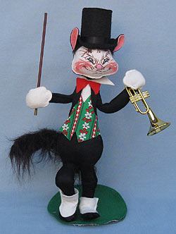 Annalee 15" Jazz Cat with Trumpet - Mint - 758585trox