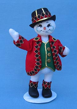 Annalee 9" Harlequin Snowman - Mint - 760407