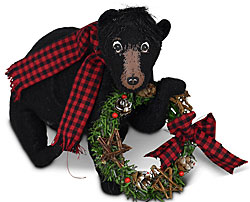 Annalee 6" Winter Woods Black Bear 2022 - Mint - 760622