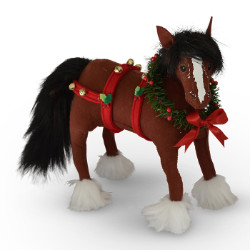 Annalee 10" Jinglebell Clydesdale 2018 - Mint - 760818