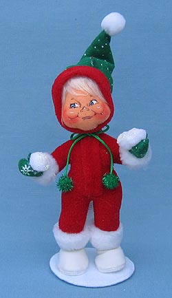 Annalee 9" Snowball Kid in Red - Mint - 763807