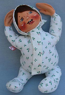 Annalee 12" PJ Kid with Brown Hair - Mint - 764090yeah