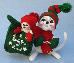 Annalee 6" North Pole or Bust Mice - Near Mint - 769203