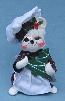 Annalee 6" Cookie Chef Mouse Holding Cookie - Mint - 769305ox