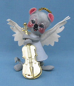 Annalee 7" Angel Mouse Holding Instrument - Near Mint - 772484