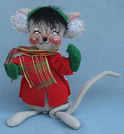 Annalee 7" Shoveling Snow Mouse - Excellent - 772798xxa