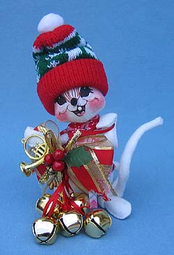 Annalee 7" Christmas Bells Mouse - Mint - 774301