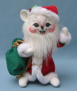 Annalee 10" Mr Santa Mouse with Sack - Mint - 774306