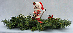 Annalee 7" Mr Santa Mouse Centerpiece - Signed - Mint - 774697sqxts