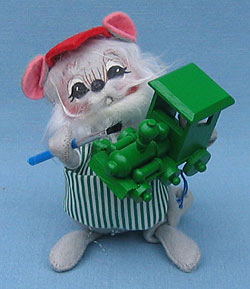 Annalee 7" Workshop Mouse Painting Train - Mint / Near Mint - 775091