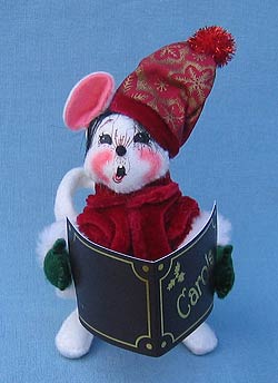 Annalee 4" Caroller Boy Mouse - Mint - 777904