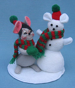 Annalee 5" Just Like Me Sno-Mouse - Mint - 778102