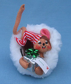 Annalee 5" Waiting For Santa Mouse - Mint - 778302